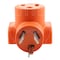 Ac Works Plug Adapter, 6-50R, 10-30P, 6-50P, 10-30P, 0 ft., Orange WD1030650 - alternate 6